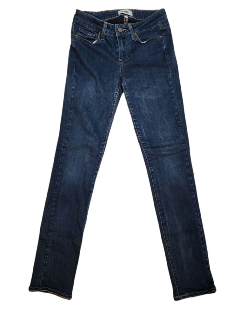 PAIGE Women Dark Navy Denim Skinny Jean Stretch Mid Rise Women US Size 26